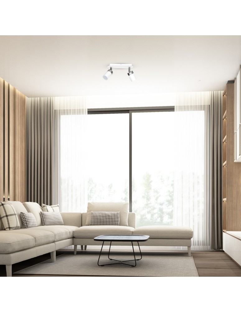 Adjustable ceiling lamps - spots - Milagro JOKER WHITE 2xGU10 ceiling lamp MLP899 - product kolory-swiatla.pl 5