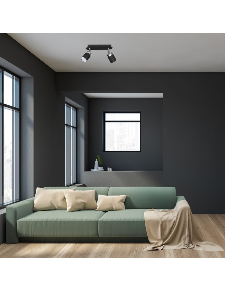 Adjustable ceiling lamps - spots - Milagro JOKER BLACK 2xGU10 MLP911 ceiling lamp. - product kolory-swiatla.pl 3