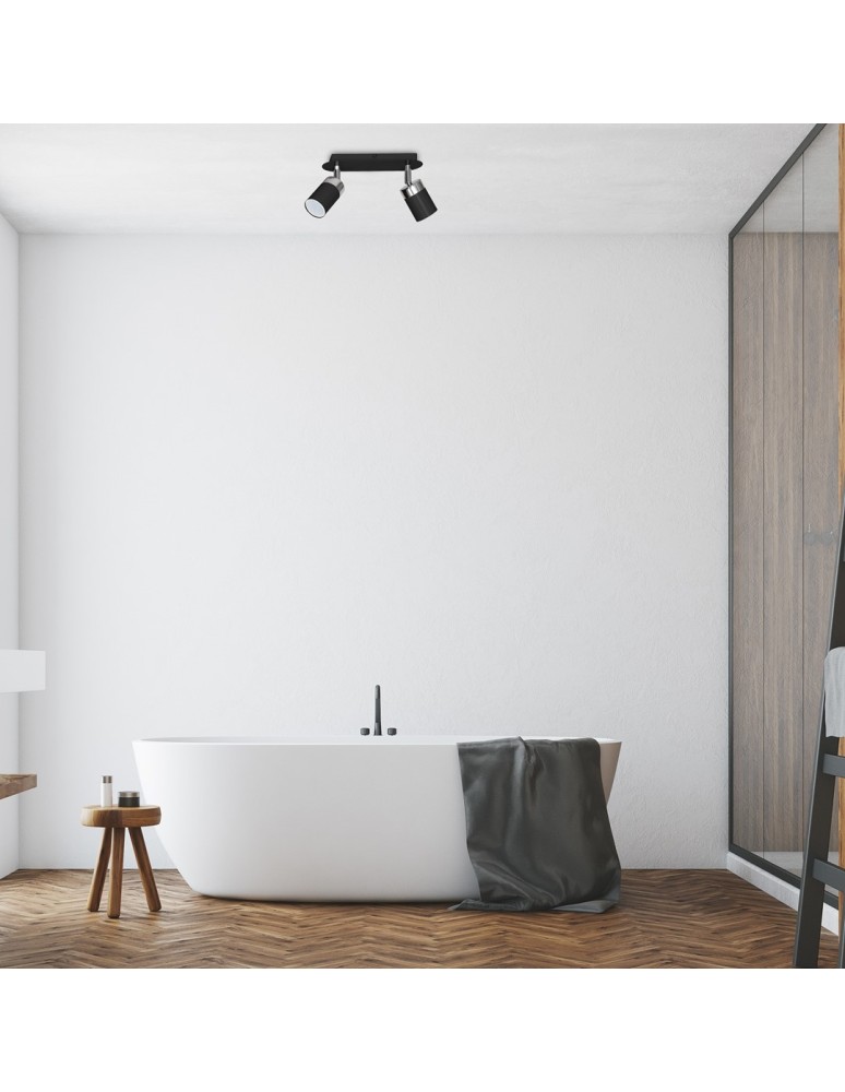 Adjustable ceiling lamps - spots - Milagro JOKER BLACK 2xGU10 MLP911 ceiling lamp. - product kolory-swiatla.pl 5