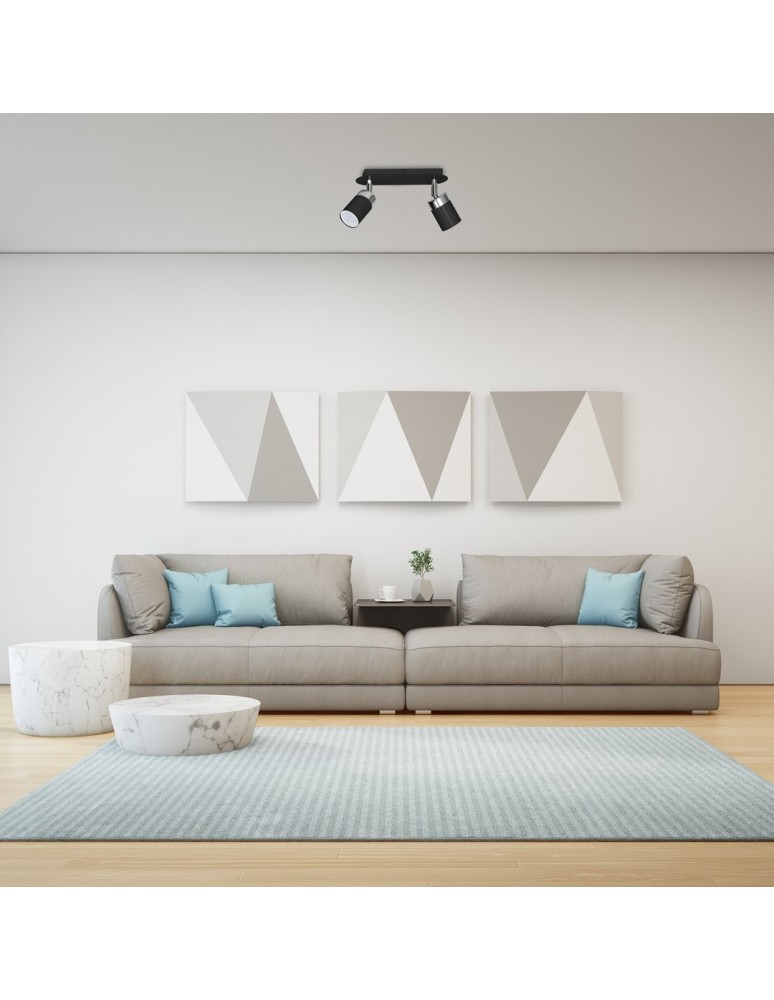 Adjustable ceiling lamps - spots - Milagro JOKER BLACK 2xGU10 MLP911 ceiling lamp. - product kolory-swiatla.pl 6