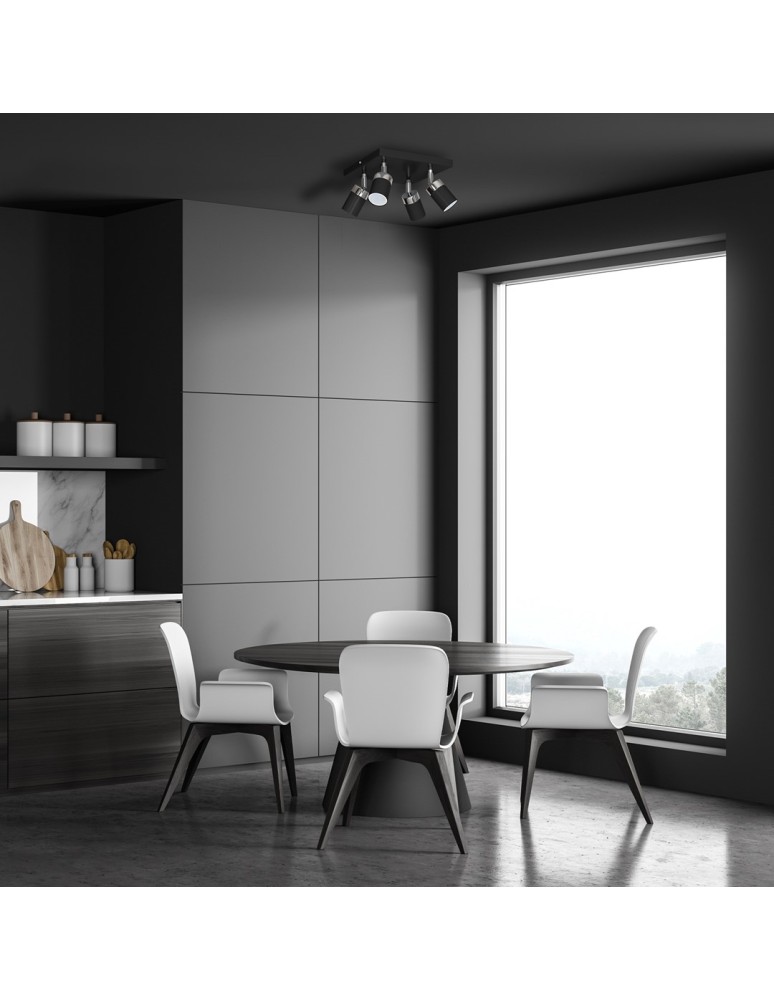 Adjustable ceiling lamps - spots - Milagro JOKER BLACK 4xGU10 MLP1339 ceiling lamp. - product kolory-swiatla.pl 2