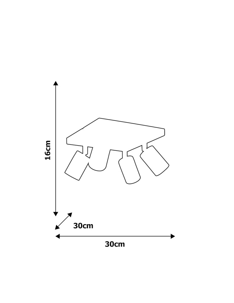 Adjustable ceiling lamps - spots - Milagro JOKER BLACK 4xGU10 MLP1339 ceiling lamp. - product kolory-swiatla.pl 3