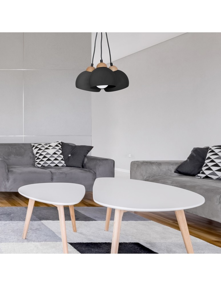 Milagro Lampa wisząca DAMA BLACK 3xE27 MLP6580