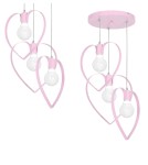 Children's pendant lamps - Milagro AMORE PINK 3xE27 pendant lamp MLP9954 - product 1