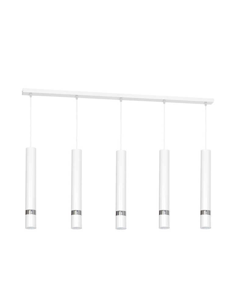 Pendant lamps - Milagro JOKER WHITE 5xGU10 pendant lamp MLP1412 - product kolory-swiatla.pl 1