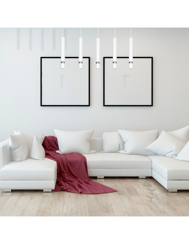 Pendant lamps - Milagro JOKER WHITE 5xGU10 pendant lamp MLP1412 - product kolory-swiatla.pl 5