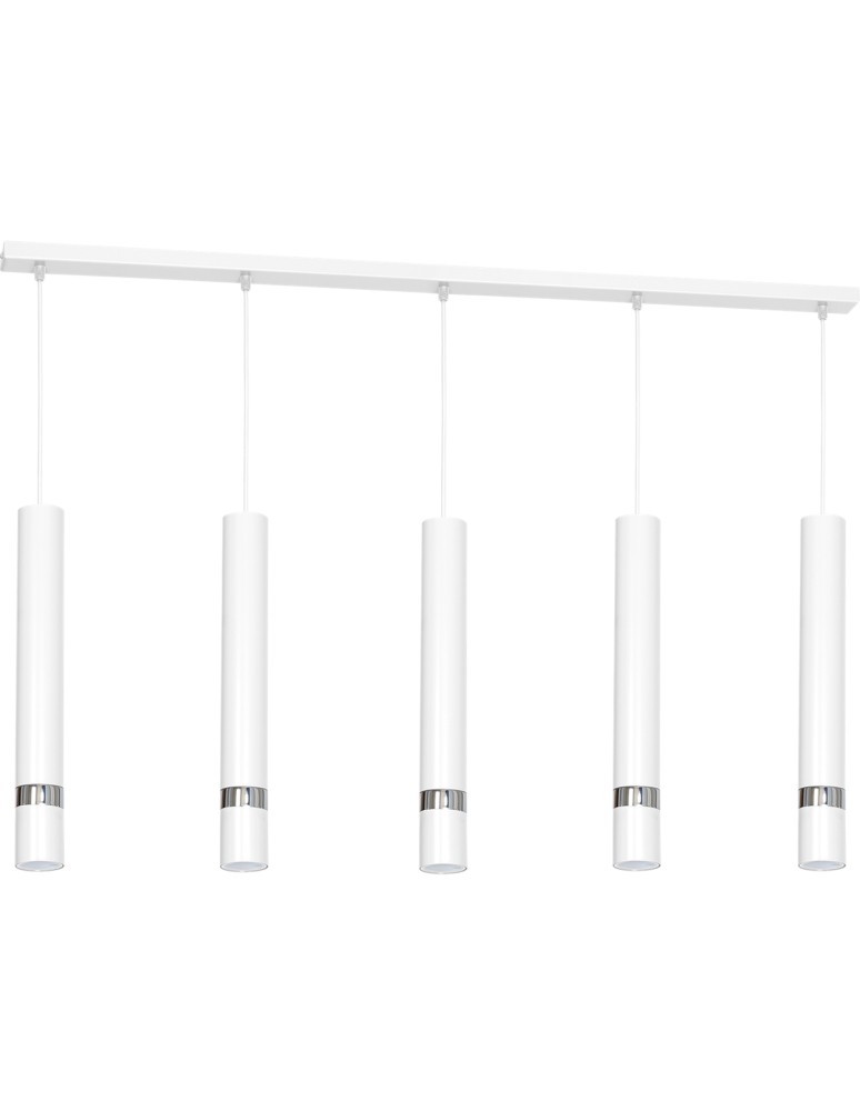 Pendant lamps - Milagro JOKER WHITE 5xGU10 pendant lamp MLP1412 - product kolory-swiatla.pl 10
