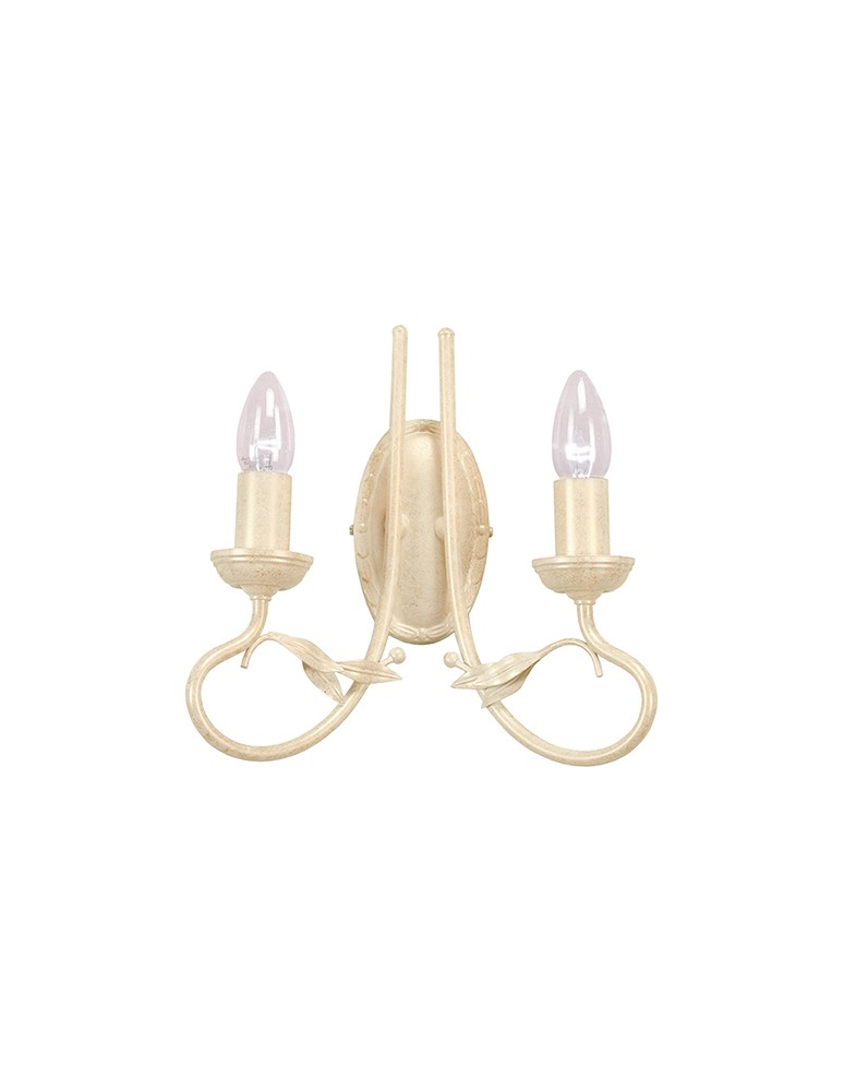 Chandelier wall lamps - Elstead Lighting Interior OLIVIA 2x60W E14 wall lamp OV2 IVORY/GOLD - product kolory-swiatla.pl 1