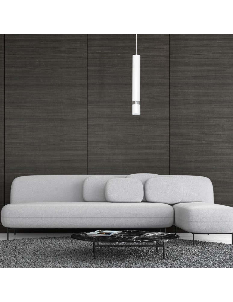 Single pendant lamps - Milagro JOKER WHITE 1xGU10 pendant lamp MLP1347 - product kolory-swiatla.pl 7