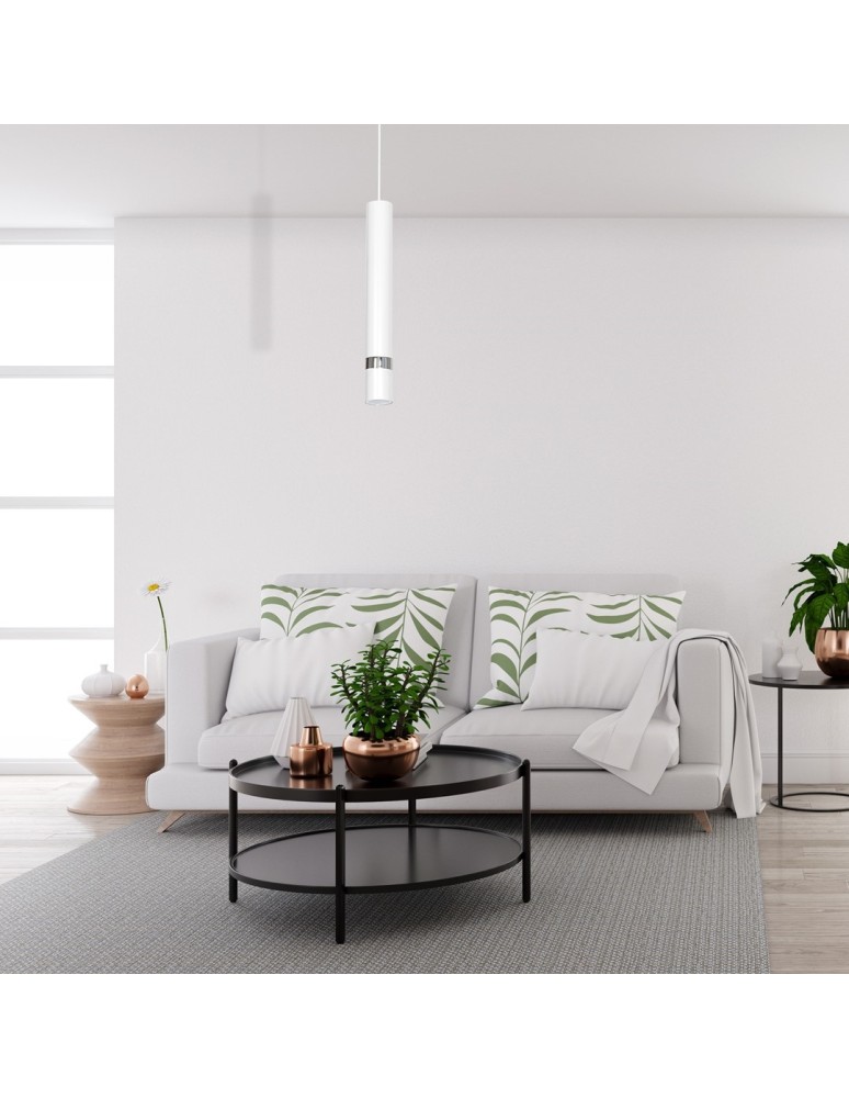 Single pendant lamps - Milagro JOKER WHITE 1xGU10 pendant lamp MLP1347 - product kolory-swiatla.pl 8
