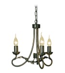 Chandelier chandeliers - Elstead Lighting Interior Pendant OLIVIA 3x60W E27 OV3 BLK/GOLD - product 1