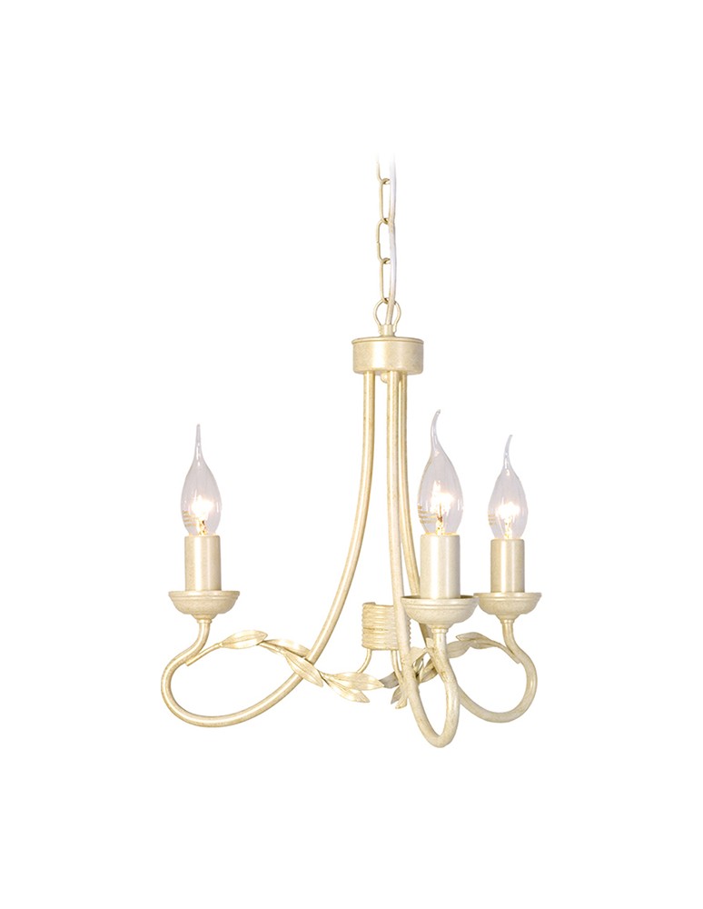 Chandelier chandeliers - Elstead Lighting Interior Pendant OLIVIA 3x60W E27 OV3 IVORY/GOLD - product kolory-swiatla.pl 1