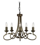 Chandelier chandeliers - Elstead Lighting Interior Pendant OLIVIA 5x60W E27 OV5 BLK/GOLD - product 1