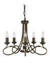 Elstead Lighting Interior Wisząca OLIVIA 5x60W E27 OV5 BLK/GOLD