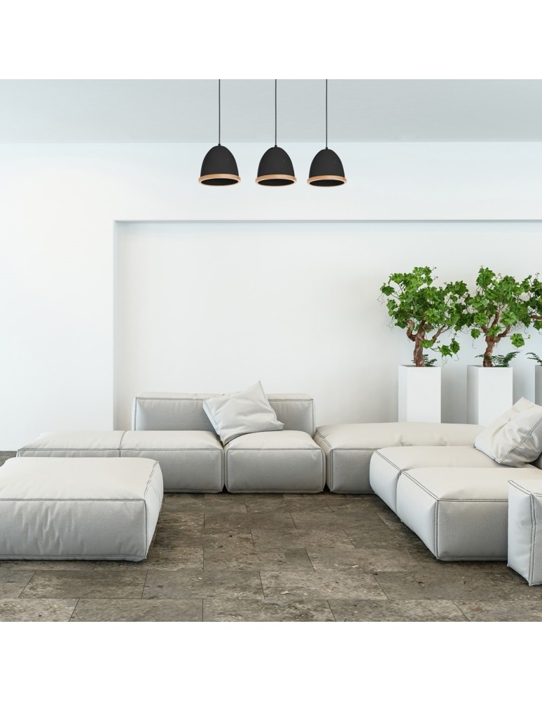 Milagro Lampa wisząca STUDIO BLACK 3xE27 MLP8853