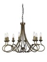 Elstead Lighting Interior Pendant OLIVIA 8x60W E27 OV8 BLK/GOLD