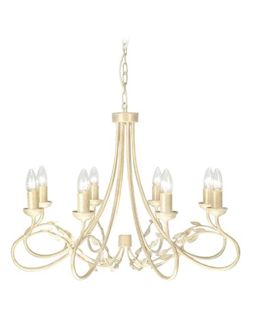 Elstead Lighting Interior Pendant OLIVIA 8x60W E27 OV8 IVORY/GOLD