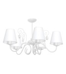 Children's pendant lamps - Milagro SARA WHITE 5xE14 chandelier MLP1049 - product 1