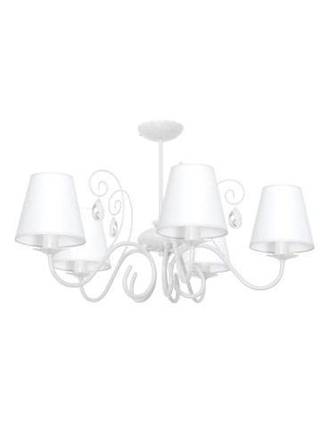 Milagro SARA WHITE 5xE14 chandelier MLP1049