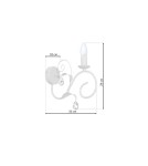 Children's wall lamps - Milagro Wall lamp MIA WHITE 1xE14 MLP1065 - product 7