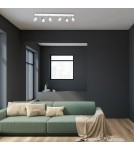 Adjustable ceiling lamps - spots - Milagro JOKER WHITE 6xGU10 MLP908 ceiling lamp. - product 5