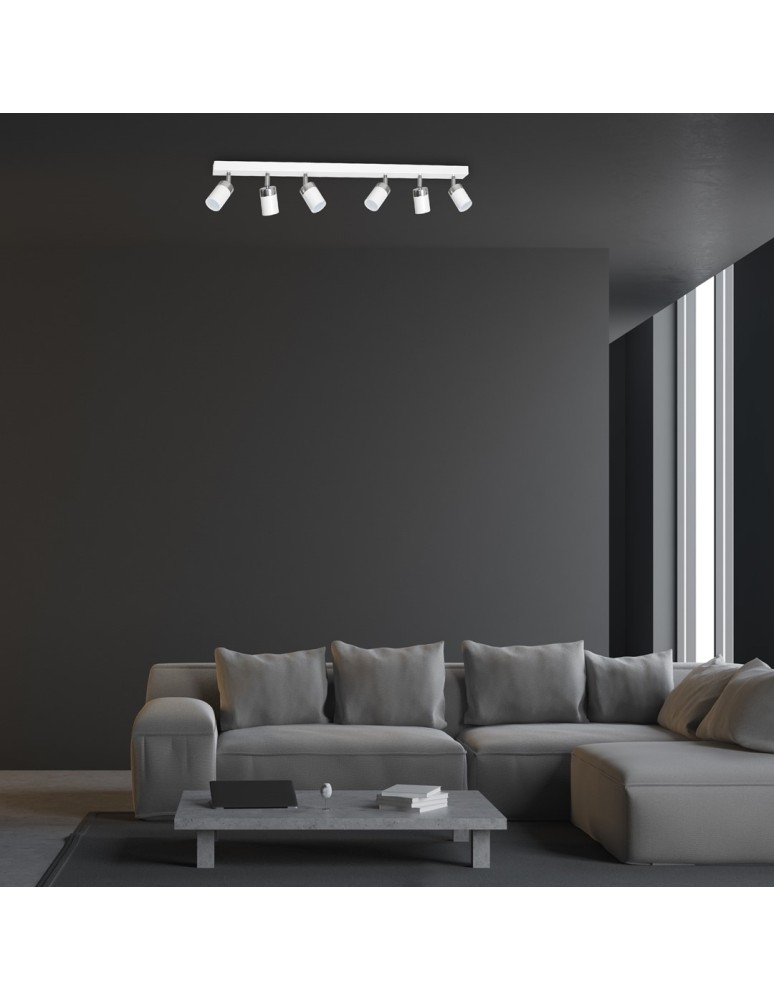 Adjustable ceiling lamps - spots - Milagro JOKER WHITE 6xGU10 MLP908 ceiling lamp. - product kolory-swiatla.pl 6