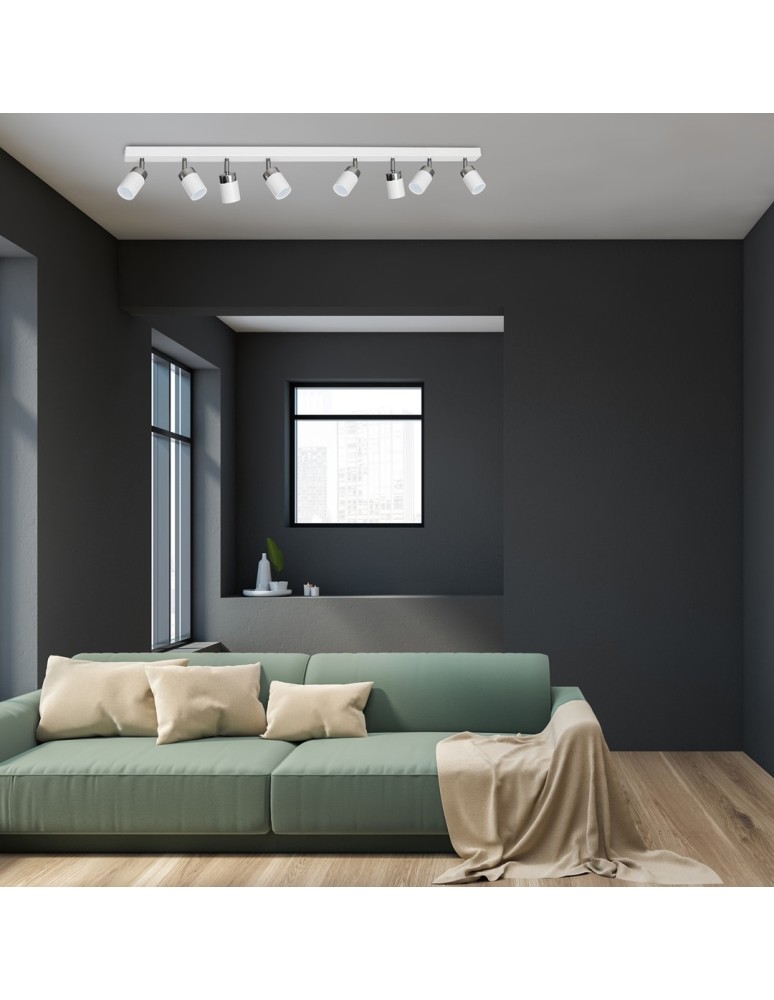 Adjustable ceiling lamps - spots - Milagro JOKER WHITE 8xGU10 MLP9475 ceiling lamp. - product kolory-swiatla.pl 5
