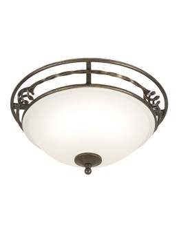 Elstead Lighting Interior PLAFON PEMBROKE 2x60W E27 PB/F/A BLK/GOLD