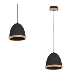 Pendant lamps - Milagro STUDIO BLACK 1xE27 pendant lamp MLP8852 - product 1