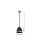 Pendant lamps - Milagro STUDIO BLACK 1xE27 pendant lamp MLP8852 - product 9