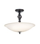 Retro ceiling lamps - Elstead Lighting Interior ceiling PEMBROKE 3x60W E14 PB/SF/A BLACK. - product 1