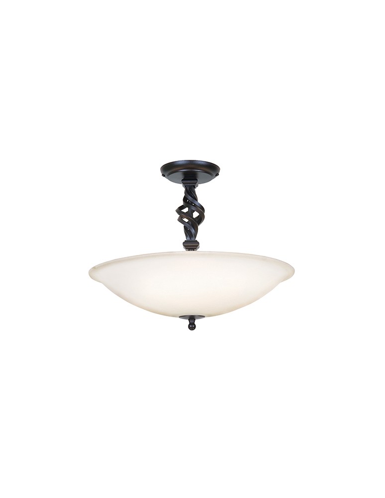 Retro ceiling lamps - Elstead Lighting Interior ceiling PEMBROKE 3x60W E14 PB/SF/A BLACK. - product kolory-swiatla.pl 1