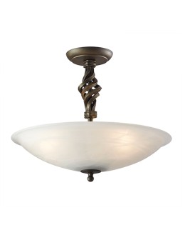 Elstead Lighting Interior SUFFIT PEMBROKE 3x60W E14 PB/SF/A BLK/GOLD