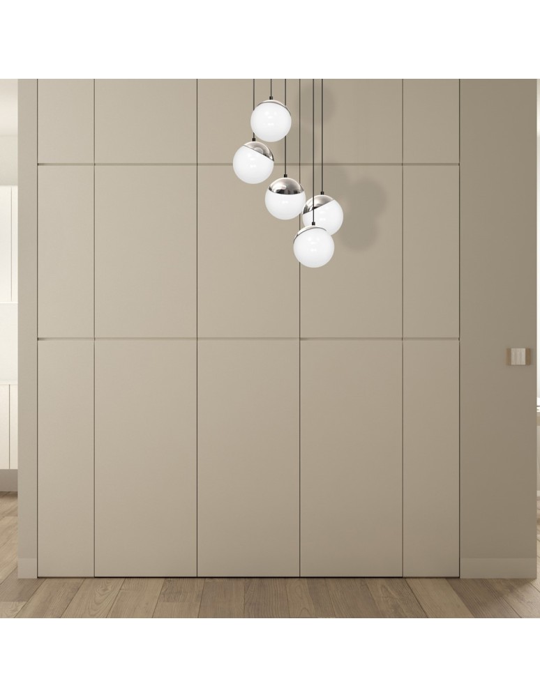 Pendant lamps - Milagro SFERA 5xE14 pendant lamp MLP8885 - product kolory-swiatla.pl 5