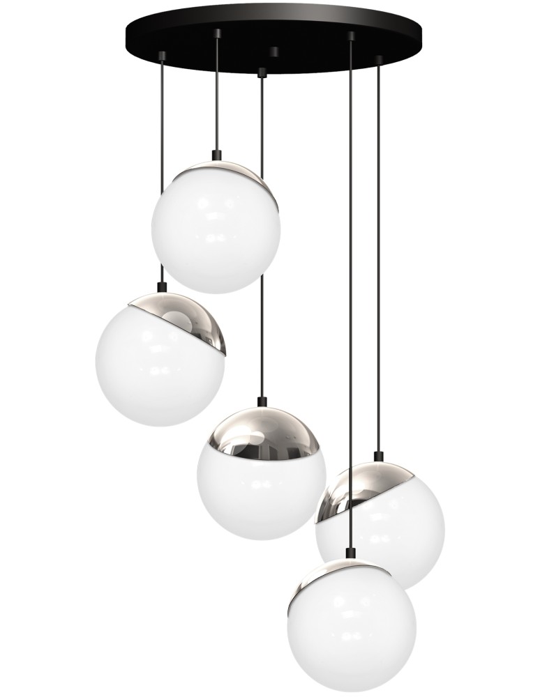 Pendant lamps - Milagro SFERA 5xE14 pendant lamp MLP8885 - product kolory-swiatla.pl 8