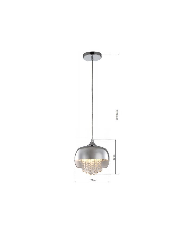 Pendant lamps - Milagro LUNA 1xE14 LED Pendant Lamp ML3802 - product kolory-swiatla.pl 9