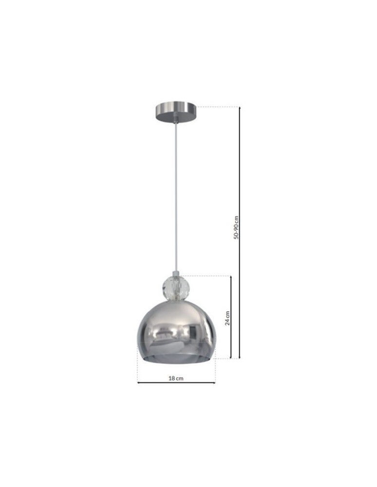 Pendant lamps - Milagro TOLEDO 1xE27 Pendant Lamp MLP4244 - product kolory-swiatla.pl 9