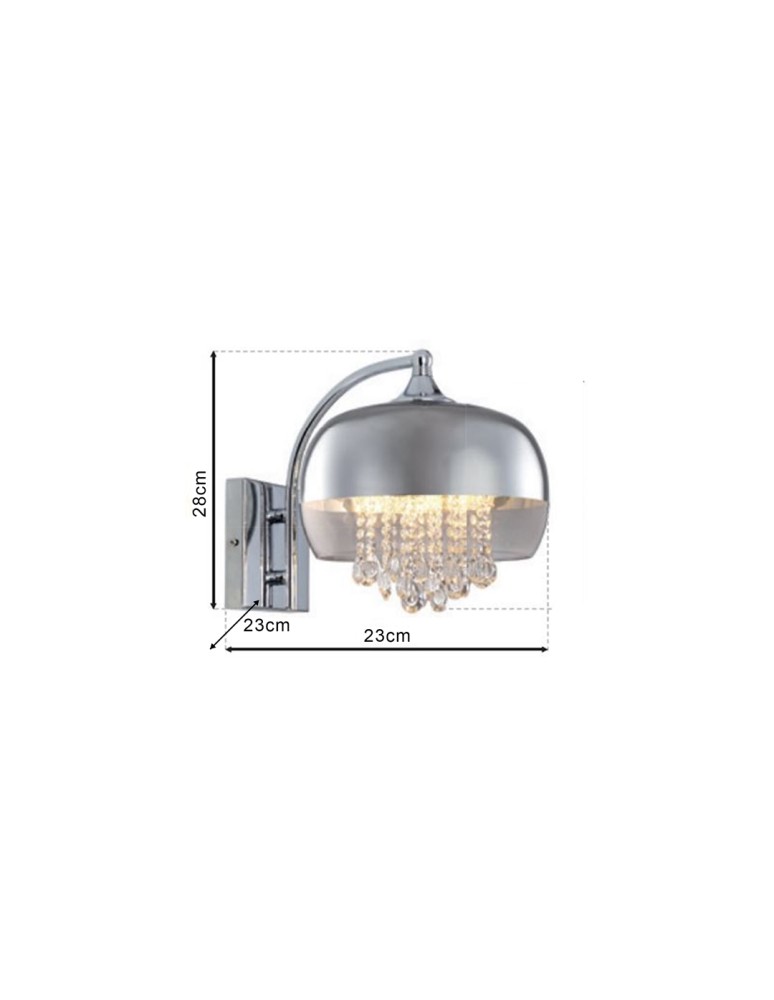 Glamour wall lamps - Milagro Wall lamp LUNA 1xE14 LED ML3803 - product kolory-swiatla.pl 9