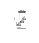 Pendant lamps - Milagro TOLEDO 3xE27 Pendant Lamp MLP4246 - product 7