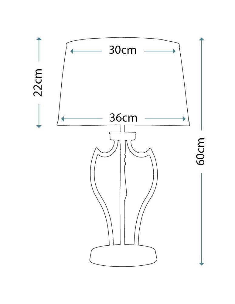 Table lamps with lampshade - Elstead PIMLICO 1x60W E27 PM/TL DB Table lamp - product kolory-swiatla.pl 2