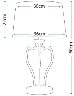 Elstead PIMLICO 1x60W E27 PM/TL PN Table. - product 2