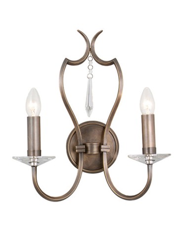Elstead PIMLICO 2x60W E14 PM2 DB Wall lamp.