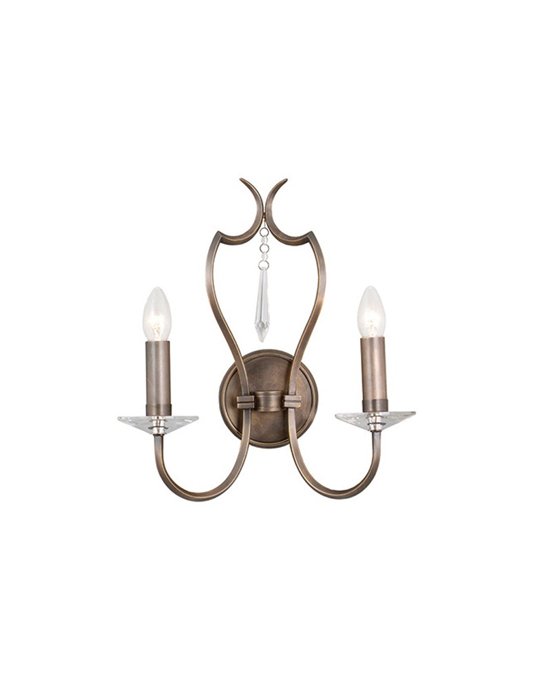 Chandelier wall lamps - Elstead PIMLICO 2x60W E14 PM2 DB Wall lamp. - product kolory-swiatla.pl 1