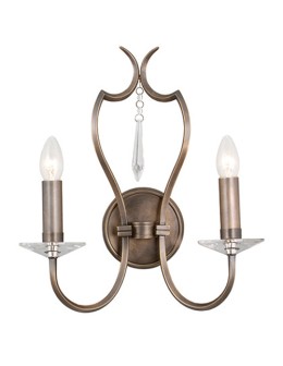Elstead PIMLICO 2x60W E14 PM2 DB Wall lamp.