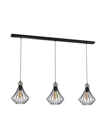 Milagro Lampa wisząca JEWEL BLACK 3xE27 MLP4209