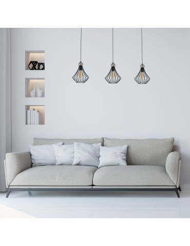 Milagro JEWEL BLACK 3xE27 pendant lamp MLP4209 - product 2