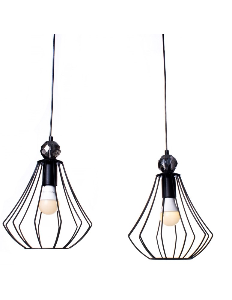 Pendant lamps - Milagro JEWEL BLACK 3xE27 pendant lamp MLP4209 - product kolory-swiatla.pl 3