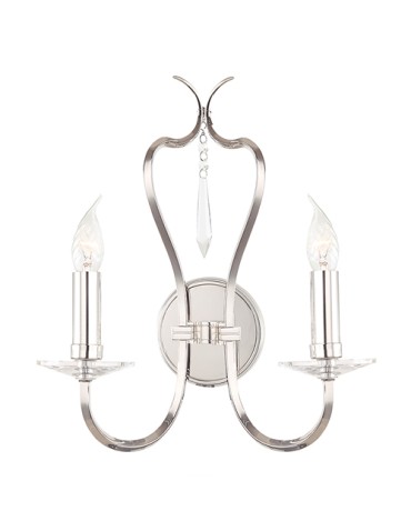 Elstead PIMLICO 2x60W E14 PM2 PN Wall lamp.