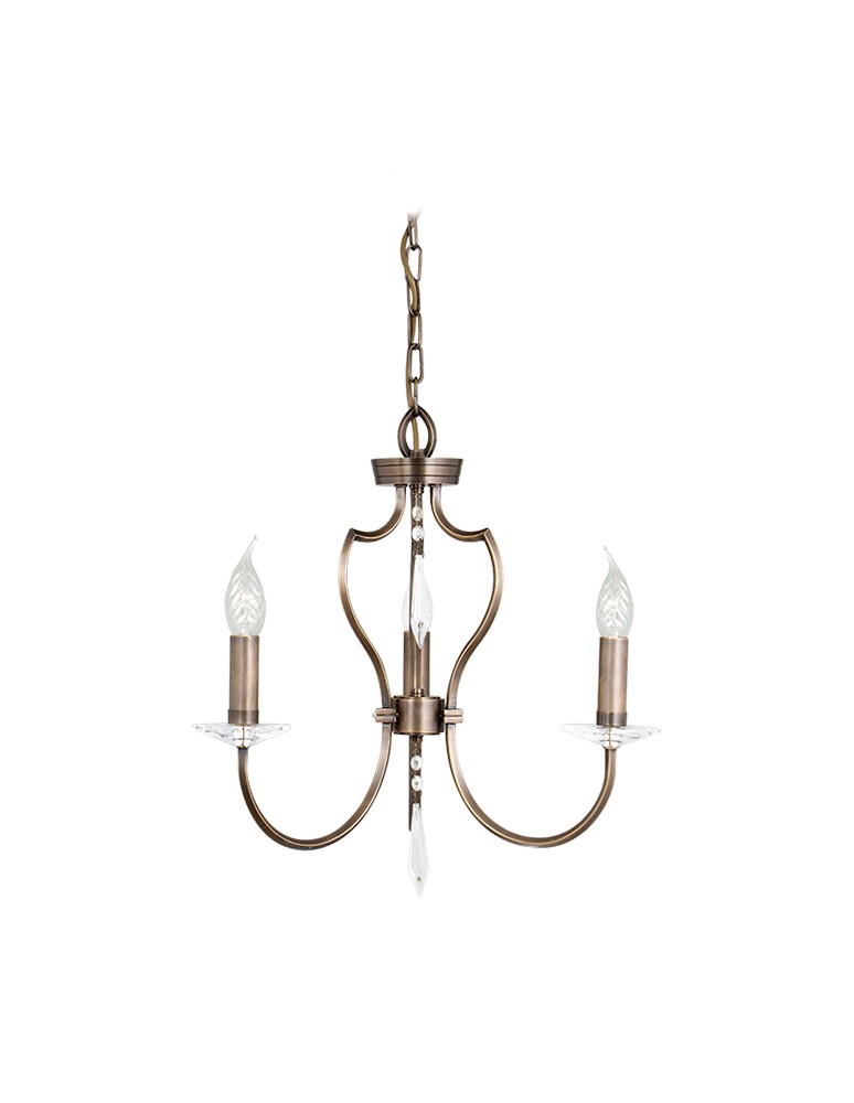 Chandelier chandeliers - Elstead PIMLICO 3x60W E14 PM3 DB Pendant. - product kolory-swiatla.pl 1