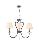Chandelier chandeliers - Elstead PIMLICO 3x60W E14 PM3 DB Pendant. - product 2